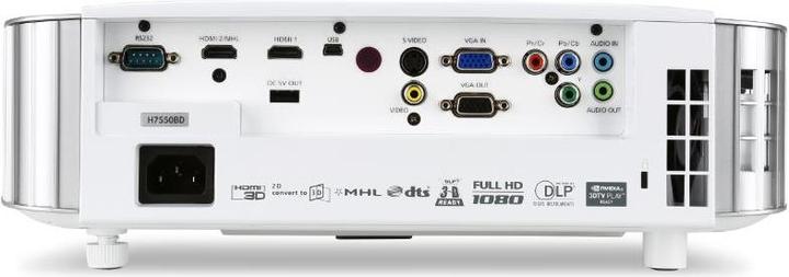 Image du produit Acer H7550bd (Full HD, 3000 lm, 1.15 - 1.5:1)
