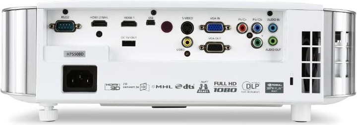 Image du produit Acer H7550bd (Full HD, 3000 lm, 1.15 - 1.5:1)