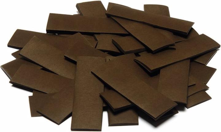 Produktbild TCM Slowfall Konfetti rechteckig 55x18mm, braun, 1kg