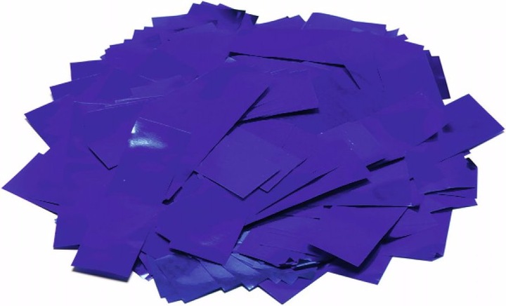 Produktbild TCM Metallic Konfetti rechteckig 55x18mm, blau, 1kg
