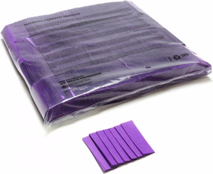 Produktbild TCM Slowfall Konfetti rechteckig 55x18mm, lila, 1kg
