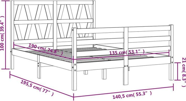 Image du produit VidaXL Adel (135 x 190 cm)