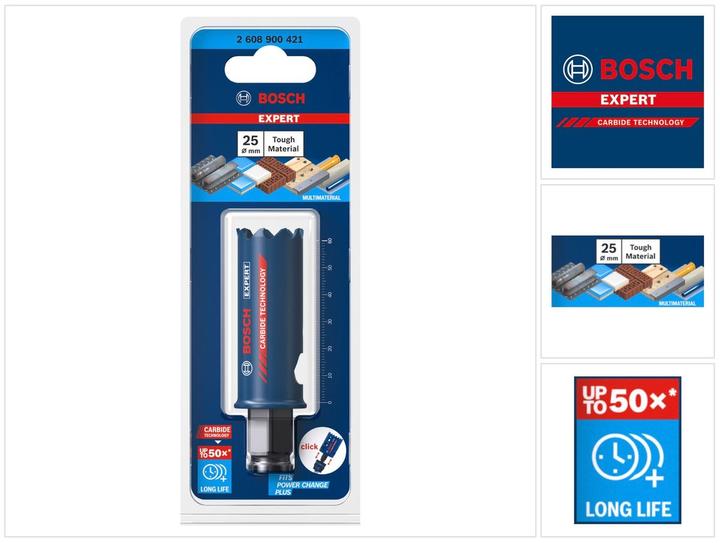Produktbild Bosch Professional Zubehör EXPERT Tough Material Lochsäge, 25 x 60 mm (2.5 Zentimeter)