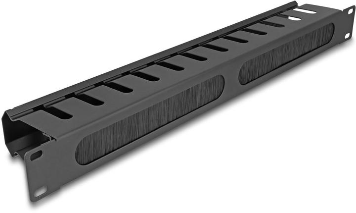 Produktbild Delock 19" Kabelmanagement Rangierpanel mit Bürste und 2 Öff