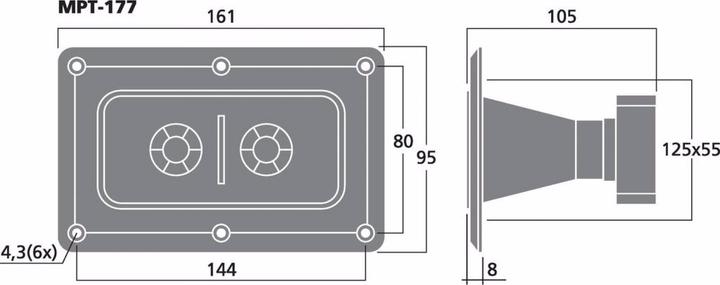 Produktbild Monacor Piezo-Hochtoener (1 Stk.)
