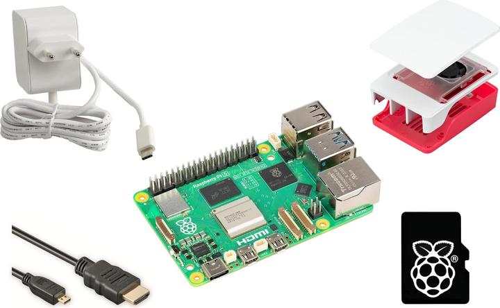 Produktbild Raspberry Pi 5 Starter-Set, 4 GB, weiss