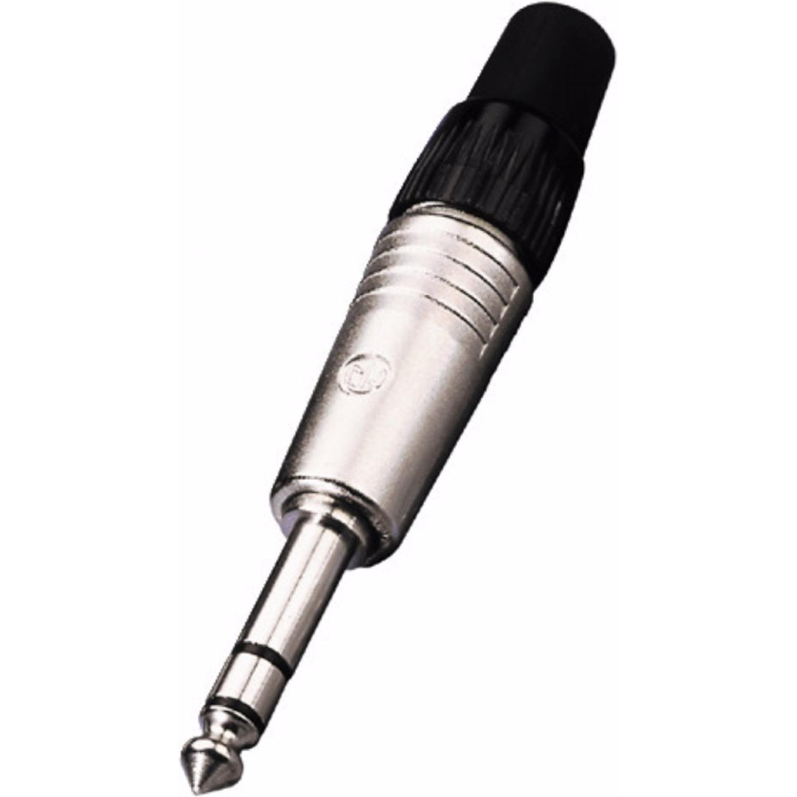Contrik Klinkenstecker, Audio Stecker, Silber