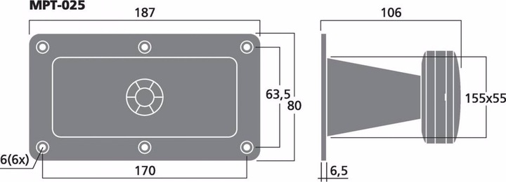 Actual product image Monacor Piezo High Power Generator (1 pcs.)