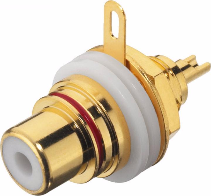 Monacor Presa incorporata Cinch 2 pezzi. (r/s)