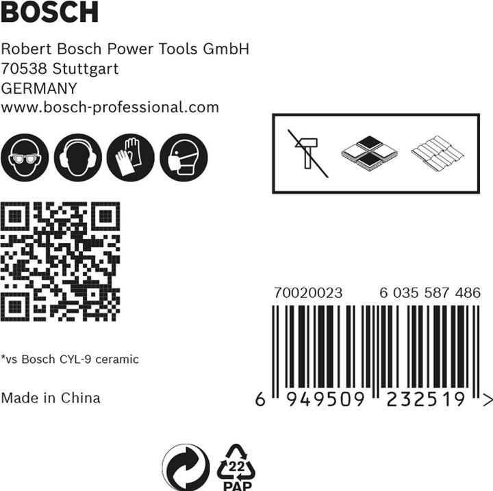 Actual product image Bosch Professional Zubehör Expert HEX-9 HardCeramic roof tile drill bit set, 6 mm, 5 pcs. (6 mm)