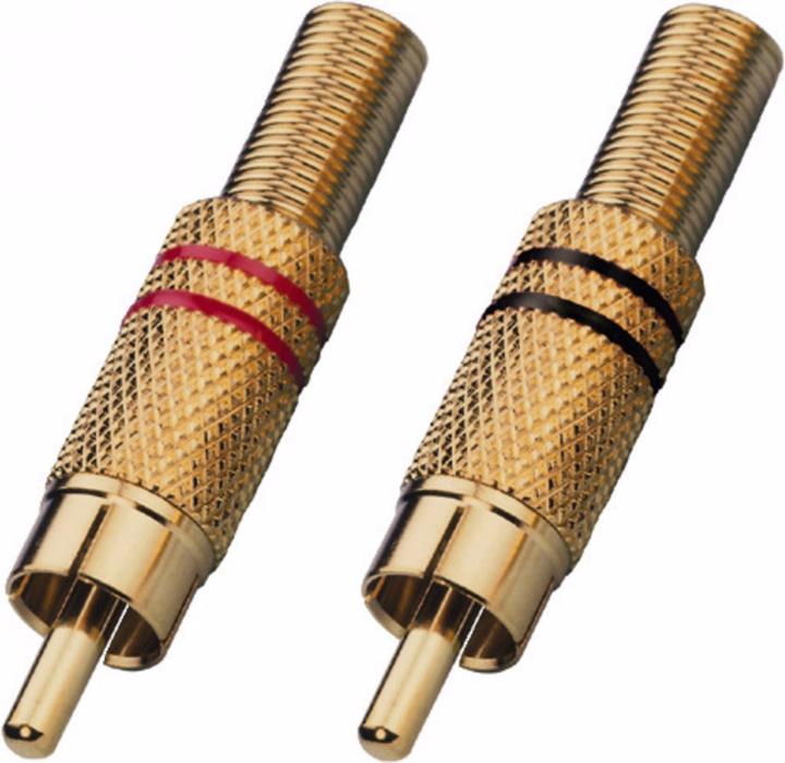 Actual product image Monacor Cinch plug pair, verg.