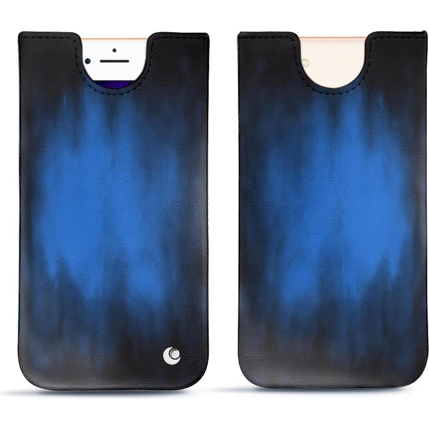 Noreve Lederschutzhülle (Apple iPhone 8), Smartphone Hülle, Blau