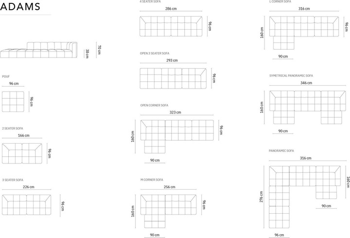 Produktbild Maison Heritage Adams (4-Sitzer, 2-Sitzer, 3-Sitzer)