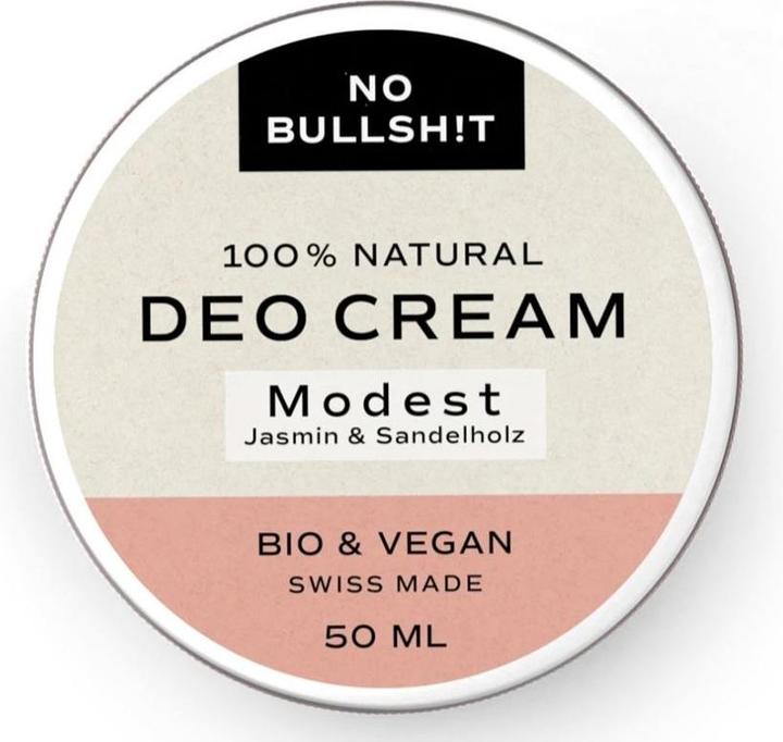 Produktbild NO BULLSH!T Deo Cream Modest (Crème, 50 ml)