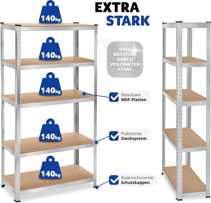 Produktbild tectake Schwerlastregal