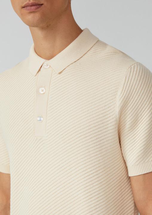 Produktbild s.Oliver Strickpullover Poloshirt aus weichem Strukturstrick (S)