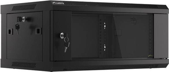 Productafbeelding Lanberg Wandrek 19" 4U 600X450mm Zwart (4 HE, 19 inch rek)