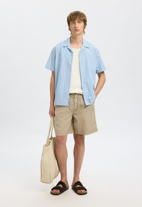 Actual product image Selected Loose Fit Shorts aus Leinengemisch (M)