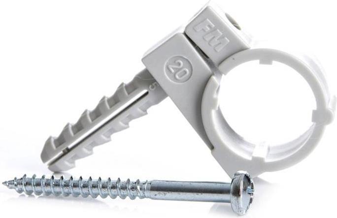 Actual product image Haushalt PIPE HOLDER PLASTIC D16 M6 2PCS