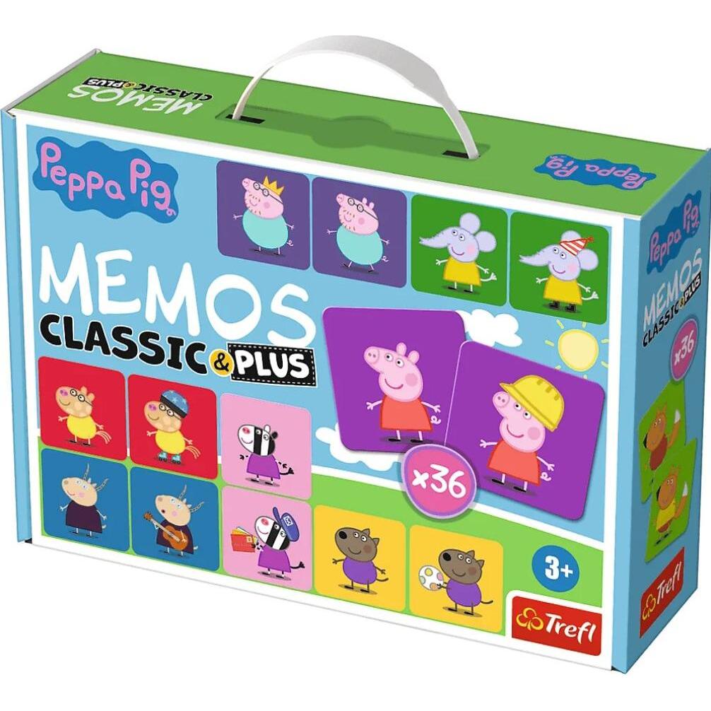 Trefl educational game for children "Memos Classic & plus Peppa Pig 02270". (Deutsch)
