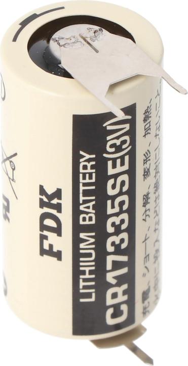 Actual product image FDK Sanyo Lithium Batterie CR17335 SE Size 2/3A, 3er Print Lötfahnen, Rastermass 7,6mm (1 pcs., 2/3 A, 1800 mAh)