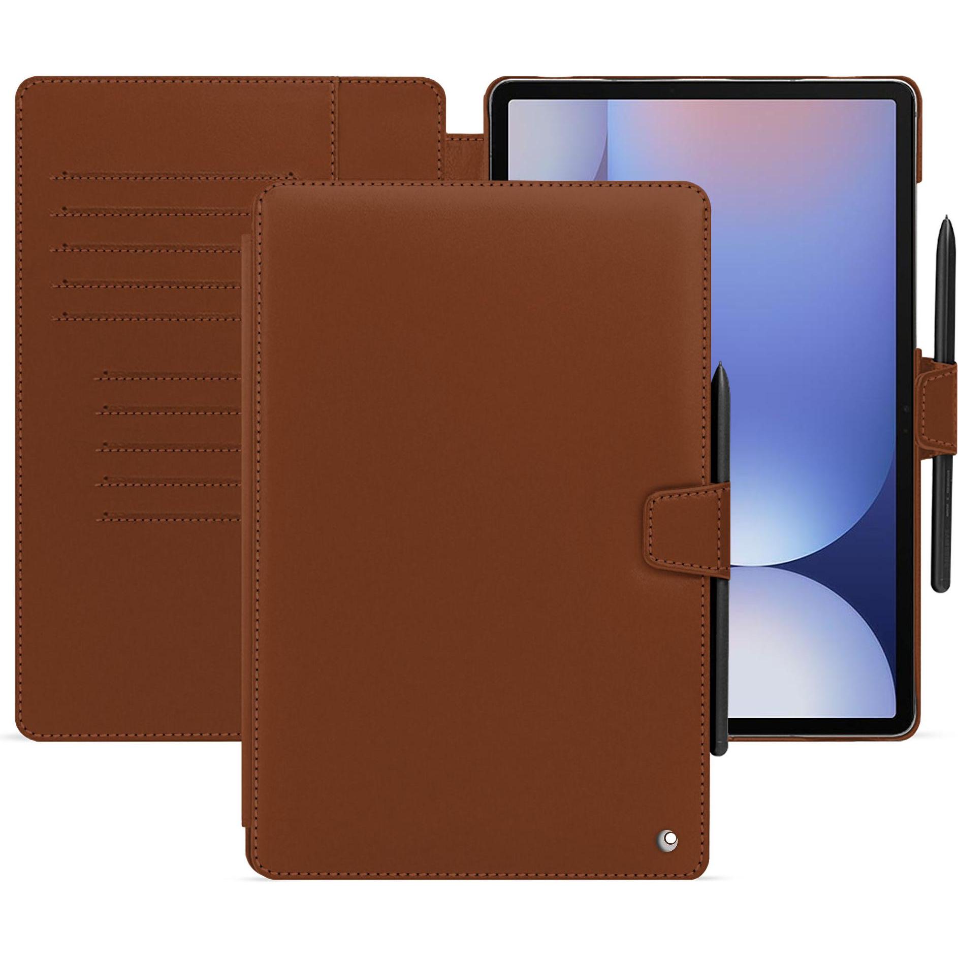 Thumbnail - Noreve Lederschutzhülle für Samsung Galaxy Tab S10+ (Galaxy Tab S10+), Tablet Hülle, Braun