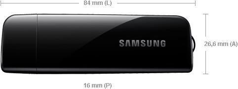 Actual product image Samsung WIS15ABGNX, USB wireless stick/dongle for InternetTV (WLAN USB-Stick)