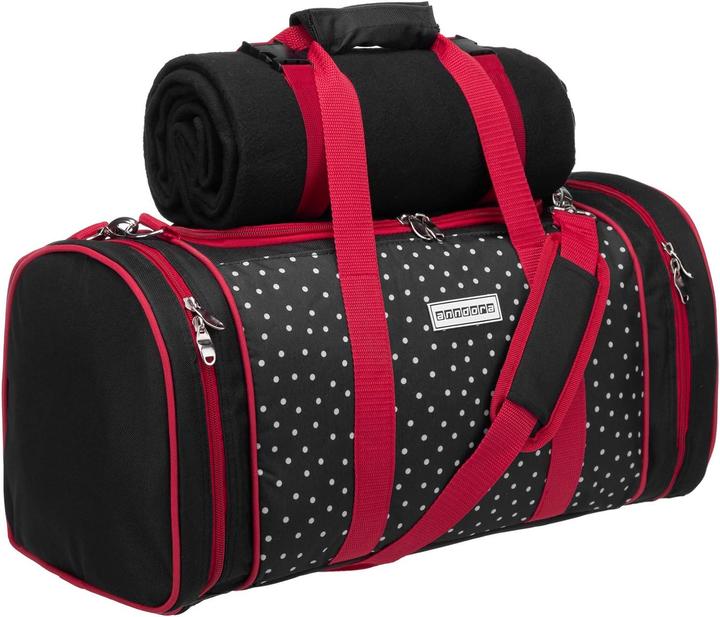 Actual product image Anndora Picknick-Kühltasche mit Decke & Zubehör-Set