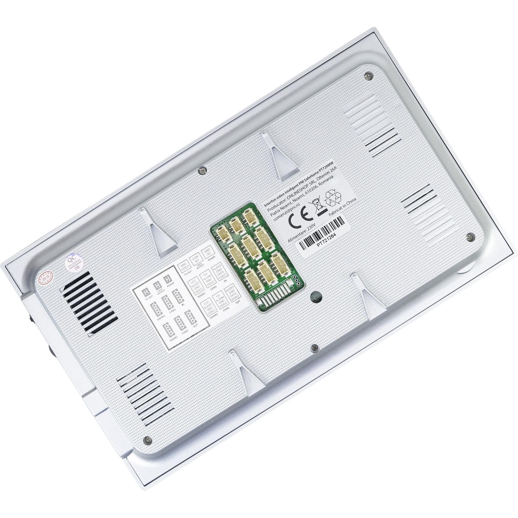 Thumbnail - PNI, Klingel + Türsprechanlage, Intelligente Video-Gegensprechanlage SafeHome PT720MW mit 2 Monitoren, WLAN, HD, P2P, In...