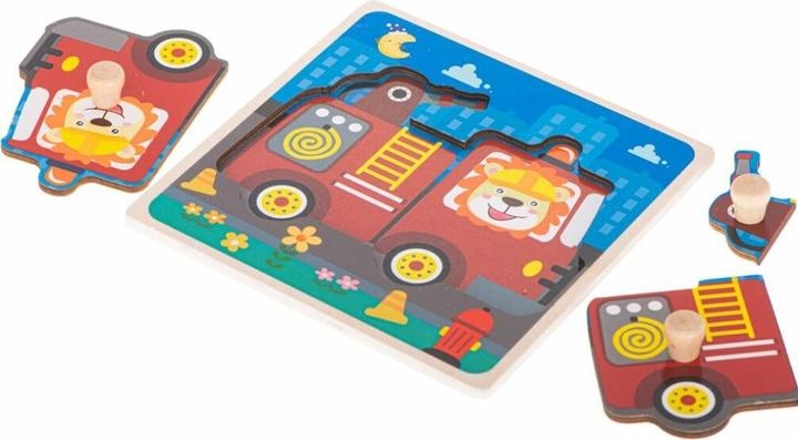 Produktbild Ikonka Feuerwehr Holzpuzzle