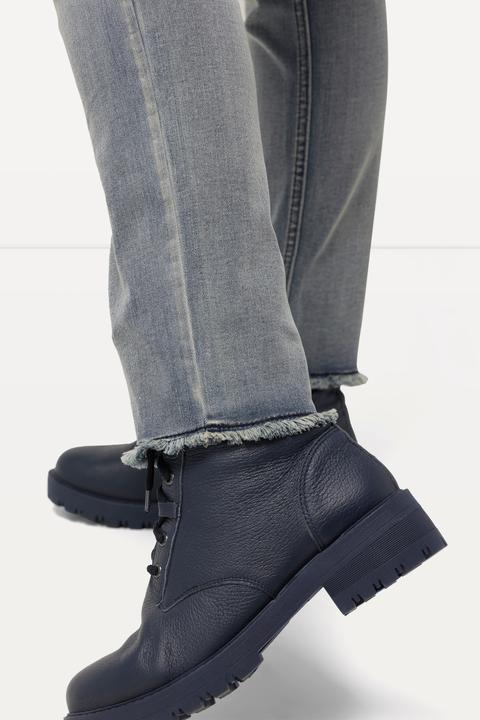 Actual product image Ulla Popken Fringed Hem Stretch Fit Jeans (44)