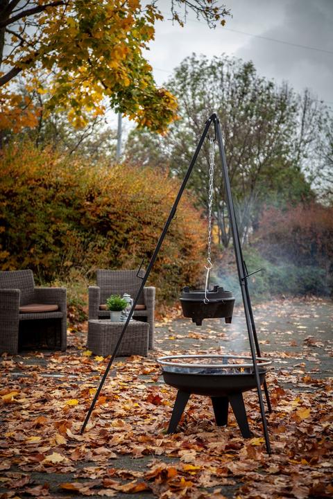 Produktbild Grillfürst Dreibein für Dutch Oven oder Schwenk Grillrost / höhenverstellbar, inkl. Kette und Haken