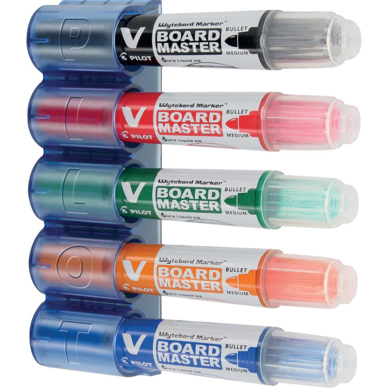Thumbnail - Pilot, Marker, Stifthalter für Whiteboard, bis zu 5 Stifte (Transparent, Blau, 5 x)