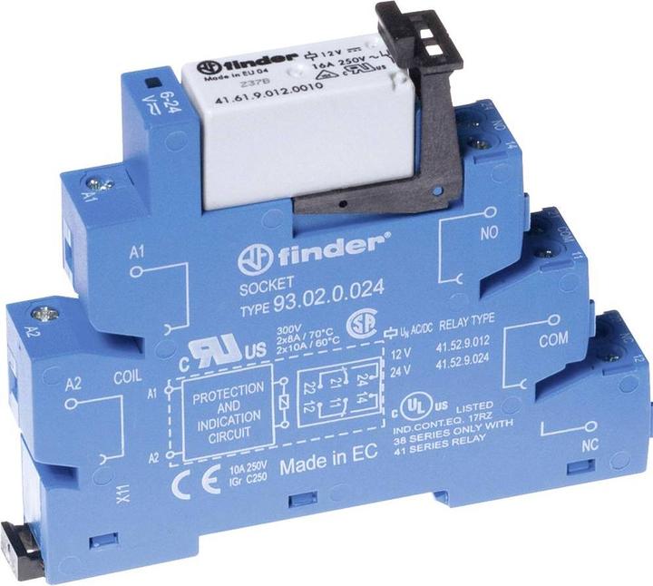 Actual product image Finder 38.01.7.024.0050 Coupling relay 24 V/DC 16 A 1 CO contact 10 pcs.