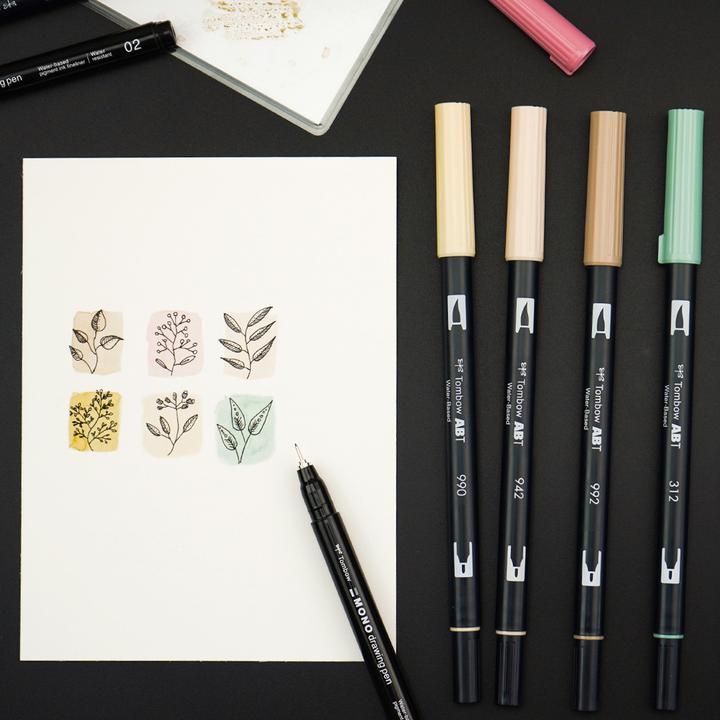 Actual product image Tombow Mono Drawing Pen (Black, 4 x)