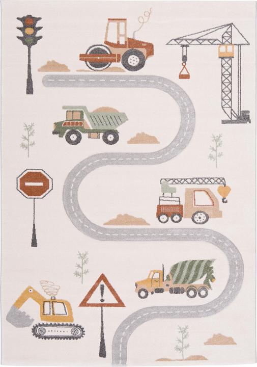 Actual product image Pergamon Children's carpet Maui Kids construction site (200 x 290 cm)