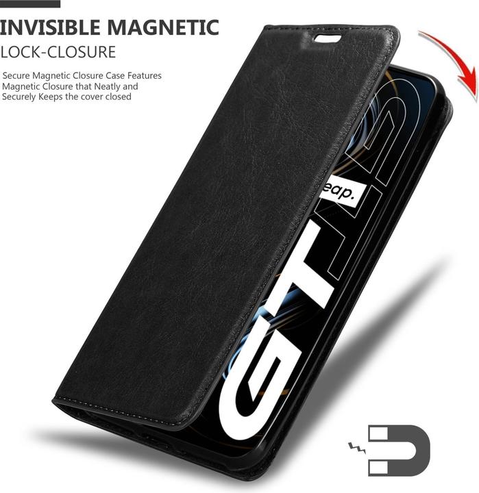 Actual product image Cadorabo Case for Realme GT / GT Neo 2T / Q3 PRO in Book Invis. Magnet Style (Realme GT Neo 2T, Realme Q3 Pro 5G)