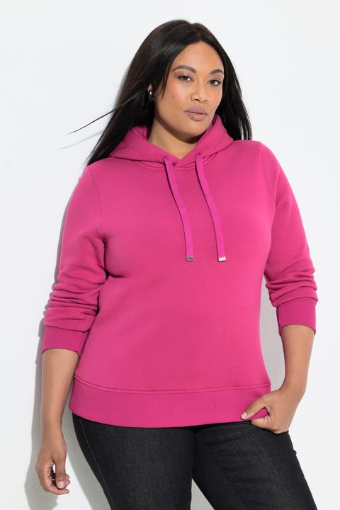 Produktbild Ulla Popken Hoodie, Rippbündchen, Kapuze, Langarm (62)