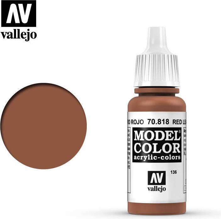 Produktbild Vallejo Model Color - Red Leather (70.818) (17 ml)