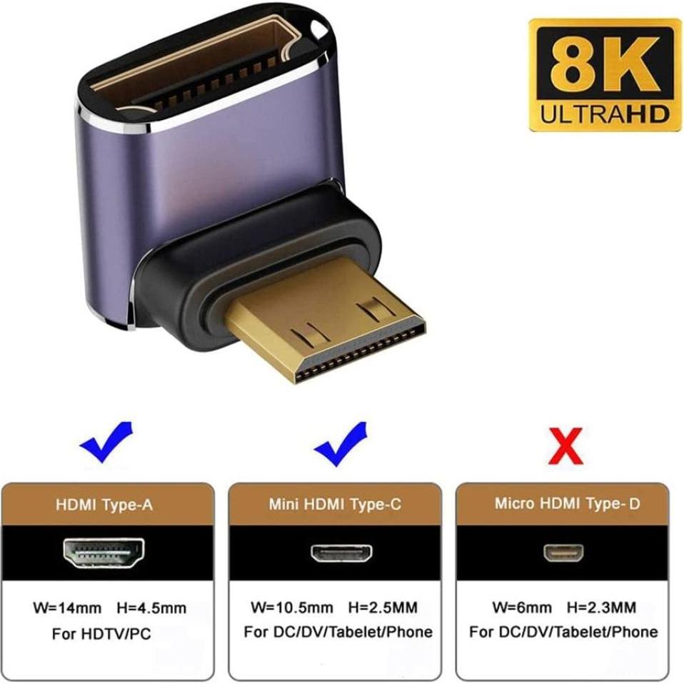 Thumbnail - PowerGuard C8K-04 (Mini HDMI), Data + Video Adapter, Violett