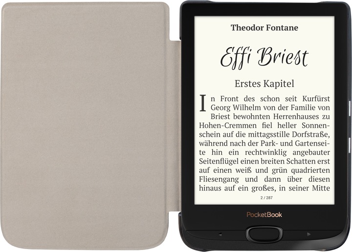 Actual product image PocketBook Touch HD 3 including Shell Cover (6", 16 GB, Metallic grey)