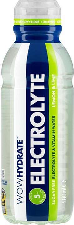 Produktbild Wow Hydrate Electrolyte Water (12 x 500ml) (Zitrone, 12 x)
