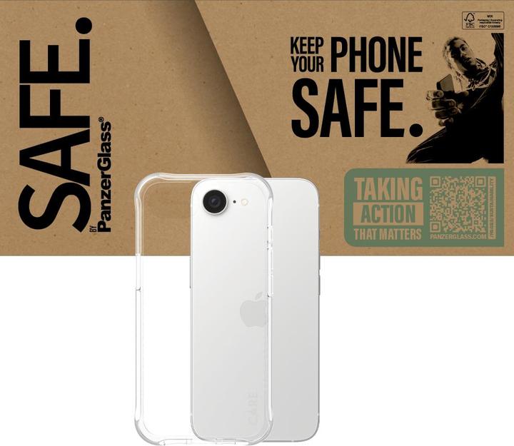 Produktbild PanzerGlass SAFE. by ® TPU Case Transparent iPhone SE (2025)