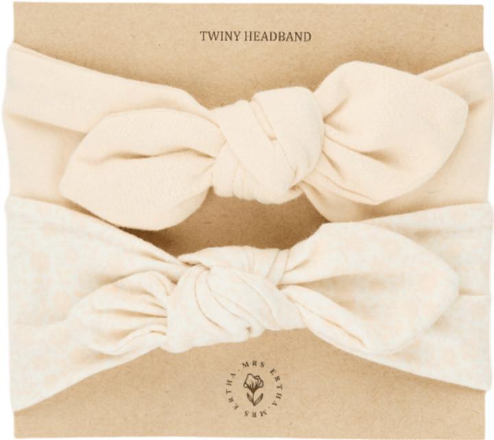 Immagine prodotto Mrs. Ertha 2er-Pack Twiny-Stirnbänder – Blumenstrauss-Silhouette
