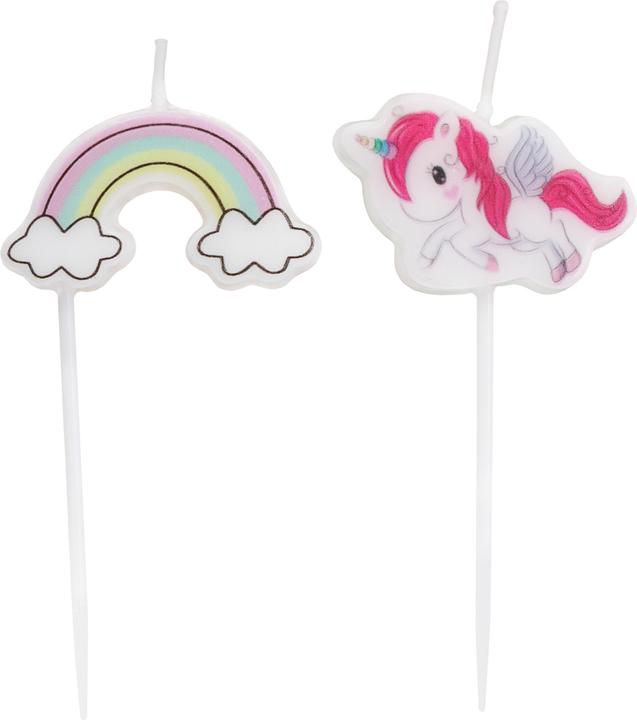 Immagine prodotto Idena Candele per feste unicorno/arcobaleno 5 pezzi (5 x)