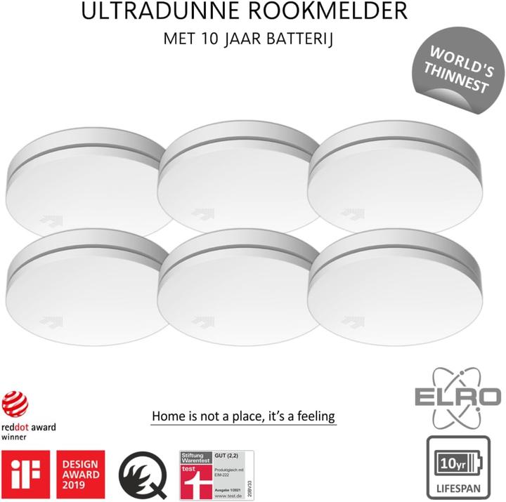 Actual product image Elro Smoke detector