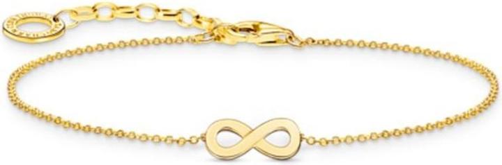 Immagine prodotto Thomas Sabo Armband Infinity Vergoldet (19 cm, Argento)