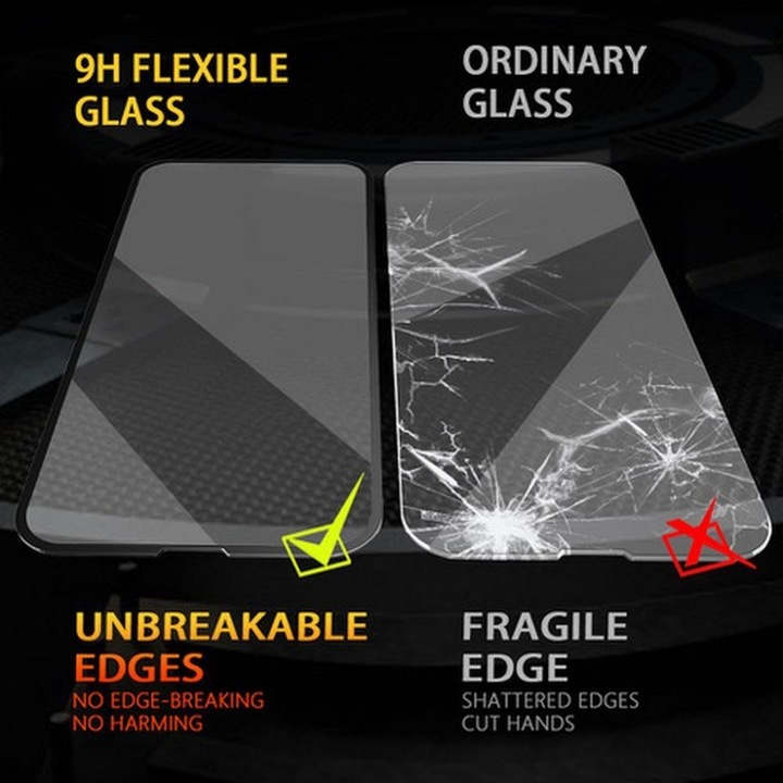 Actual product image Bestsuit Protective glass Flexible Hybrid Glass 5D for Apple iPhone 15 black (1 Piece, Apple iPhone 15)