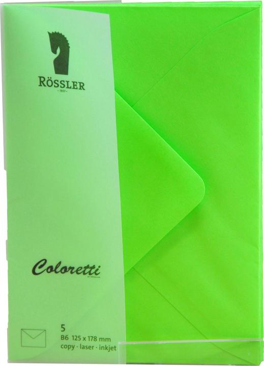 Produktbild Magni Briefumschläge Coloretti B6 5er hellgrün (B6, 5x)