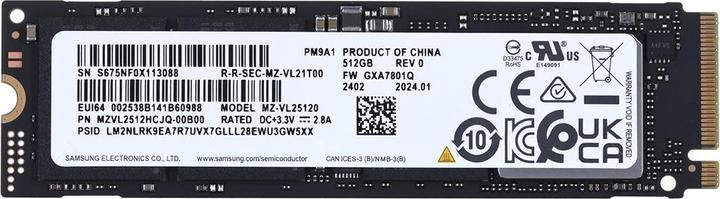 Actual product image Samsung PM9A1 (512 GB, M.2 2280)